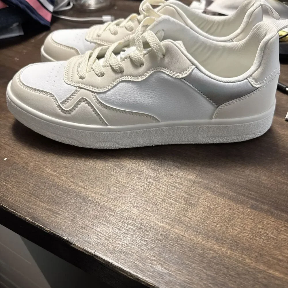 Dream Pairs Women's Fashion Walking Court and Skateboard Sneakers US 9 White